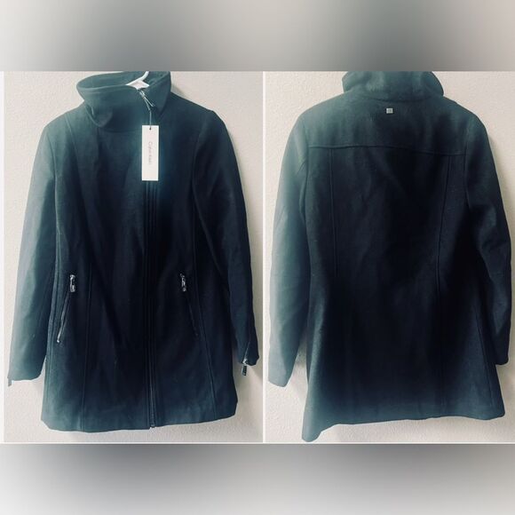 Calvin Klein Asymmetrical Wool Jacket Womens XS~NWT - Picture 2 of 8